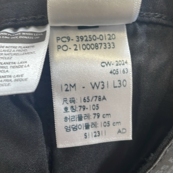 Levi's - Classic Straight Denim Jeans - Black - 12 or 31x30 - Picture 12 of 13